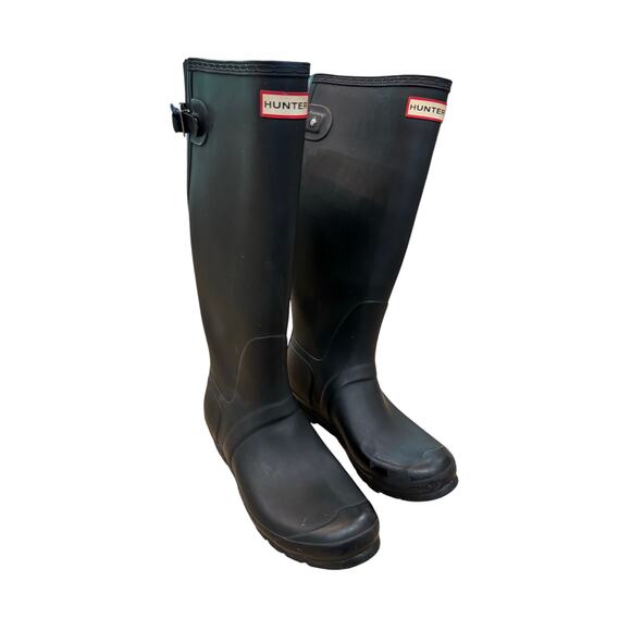 Hunter Rain Boots Black Womens size 11 - Picture 1 of 6